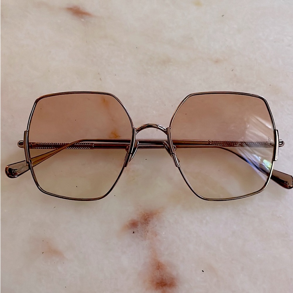 🍑SUNDAY SOMEWHERE “Eden” rose gold frame sunglasses